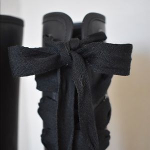 Black Coach Rain Boots